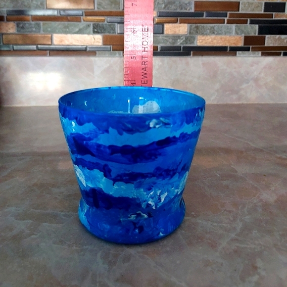 Hand-painted glass bowl - Picture 3 of 3